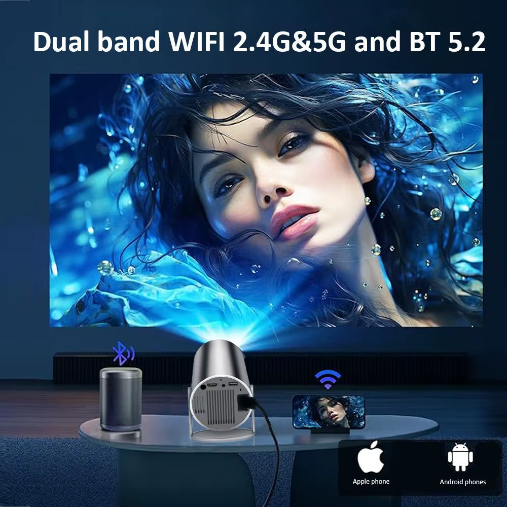 HY300 plus HD Projector Portatil 4K 1280X720P Android LED Video Home Theater Cinema Phone Mini Proyector Movie HY300 Pro