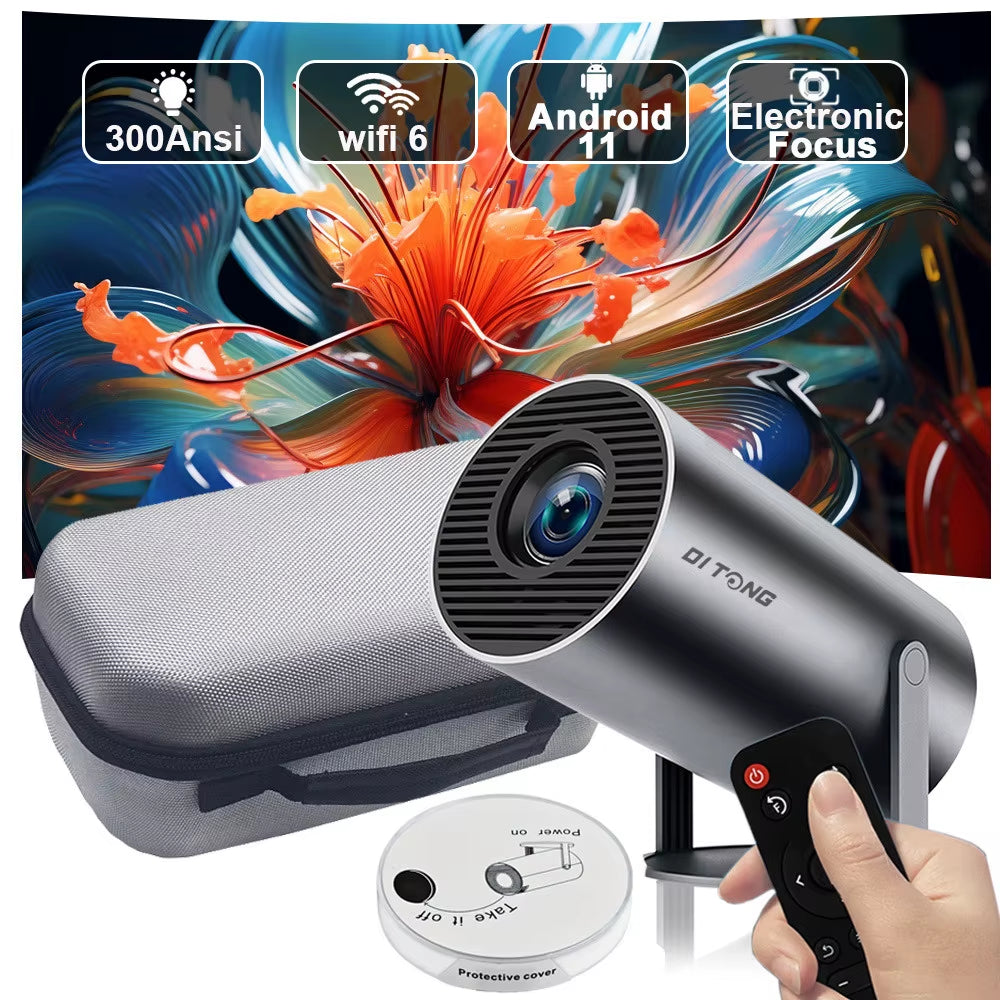 HY300 plus HD Projector Portatil 4K 1280X720P Android LED Video Home Theater Cinema Phone Mini Proyector Movie HY300 Pro